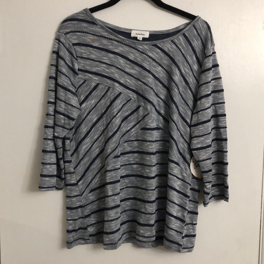 Soleillee 1/4 Sleeve Top | M